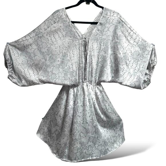 SNAKE PRINT DRESS Riviera Road' Size Large open back Easter - Picture 6 of 14